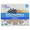 Little Teethers, Galletas orgánicas multigrano para dentición, Arándano, 6 sobres, 0,52 oz (15 g) c/u