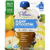 Super Smoothie, Pear, Sweet Potato, Spinach, Blueberry with Bean & Oat, 4 Clear Pouches, 4 oz (113 g) Each
