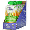 Organic Baby Food, 6 Months & Up, Carrot, Bean, Spinach & Tomato, 6 Pouches, 3.5 oz (99 g) Each