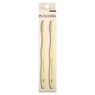 Plus Ultra, Bamboo Toothbrush, Adult, Soft, 2 Pack
