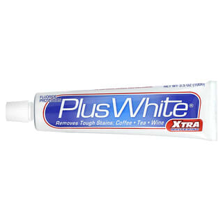 Plus White, Xtra Plus白牙膏，洁齿防垢，凉爽薄荷香味，3.5盎司（100克）