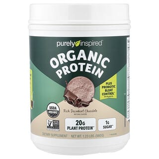 Purely Inspired, Organic Protein Powder, Rich Decadent Chocolate, 1.25 lbs (560 g)