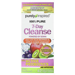 Purely Inspired, на 100% чистое средство для 7-дневной очистки организма, 42 растительные капсулы, которые легко глотать