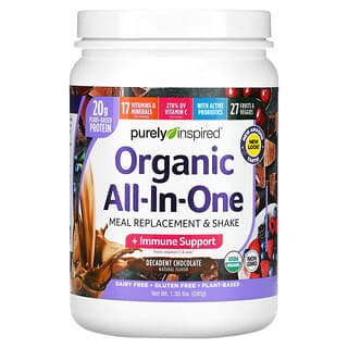 Purely Inspired, Organic All-In-One Meal Replacement & Shake, Decadent Chocolate, 1.30 lbs (590 g)