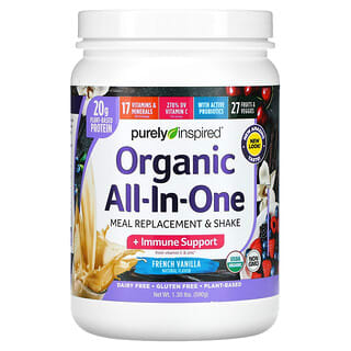 Purely Inspired, Organic All-In-One Meal Replacement & Shake, French Vanilla, 1.3 lbs (590 g)