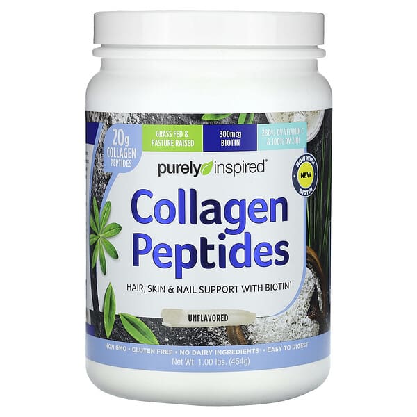 Purely Inspired, Collagen Peptides, Unflavored, 1 lb (454 g)