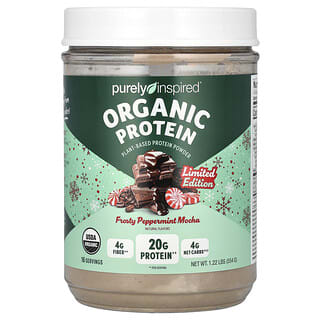 Purely Inspired, Proteína orgánica, Moca y menta helada, 554 g (1,22 lb)