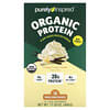 Organic Plant-Based Protein Powder, Creamy French Vanilla, 14 Single Serve Packets, 1.23 oz (35 g) Each
