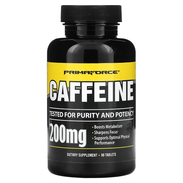 Primaforce, Caffeine, 200 mg, 90 Tablets