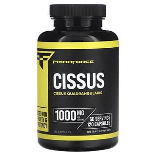 Primaforce, Цисус (Cissus Quadrangularis), 1000 mg, 120 капсули (500 mg на капсула)