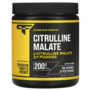 Primaforce, Citrulline Malate, Citrullin-Malat, geschmacksneutral, 200 g (7,0 oz.)