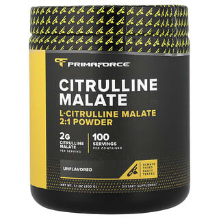Primaforce, Citrullin-malát, ízesítetlen, 7,3 uncia (204 g)