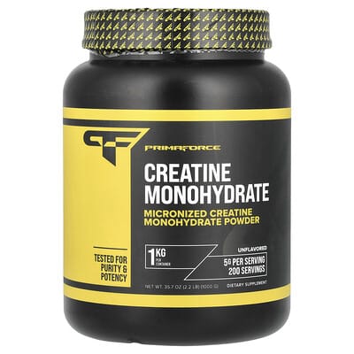 Primaforce, Creatine Monohydrate, Unflavoured, 1 kg (2.2 lbs)