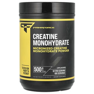Primaforce, Creatina Mono-Hidratada em Pó, Sem Sabor, 500 g (1,1 lb)