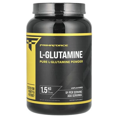 Primaforce, L-Glutamine, Unflavored, 3.3 lbs (1500 g)