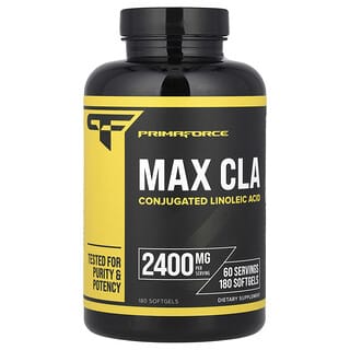 Primaforce, Max CLA, 2400 mg, 180 capsules à enveloppe molle (800 mg par capsule à enveloppe molle)