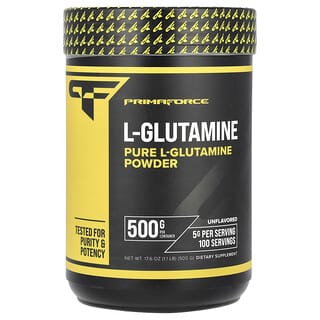 Primaforce, L-Glutamine Powder, Unflavored , 17.6 oz (1.1 lb) (500 g)