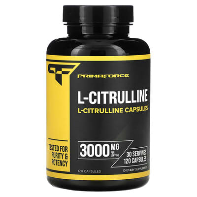 Primaforce, L-Citrulline, 120 Capsules (750 mg per Capsule) (Discontinued Item)