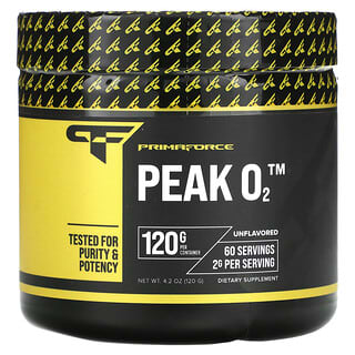 Primaforce, Peak O2, Sin sabor, 120 g (4,2 oz)