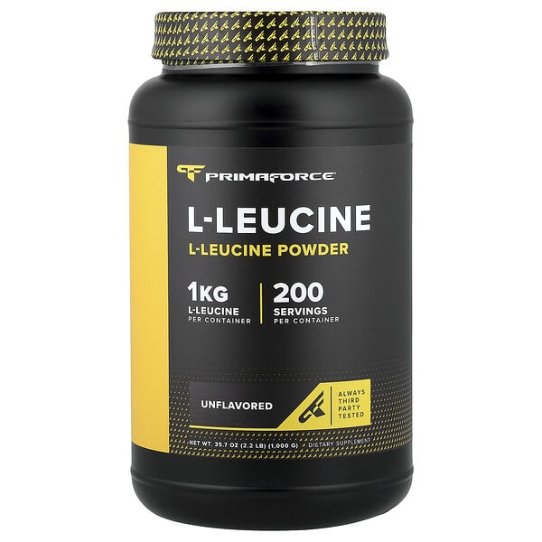 Primaforce, L-류신, 무맛, 1,000g(2.2lb)