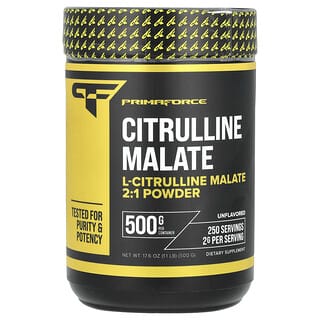 Primaforce, Citrulline Malate Powder, Unflavored , 17.6 oz (1.1 lb) (500 g)