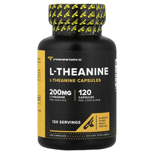 Primaforce, L-teanina, 200 mg, 120 cápsulas