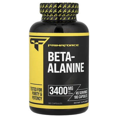 Primaforce, Beta-Alanine, 3400 mg, 180 Capsules (850 mg per capsule)
