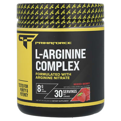 Primaforce, L-Arginine Complex, Assorted Berry Flavor, 8.6 oz (240 g)