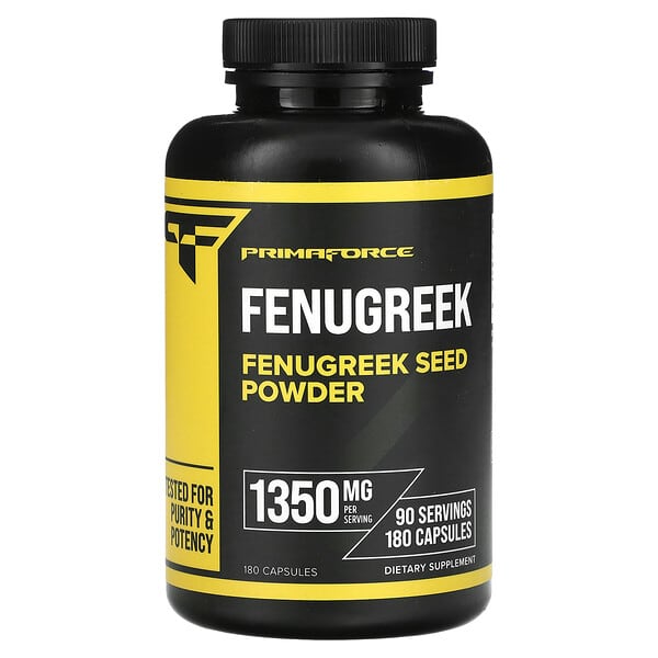 Fenugreek, 180 Capsules (675 mg per Capsule)