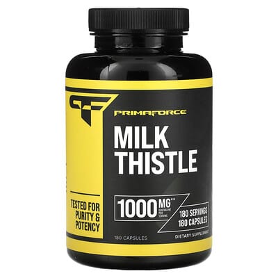 Primaforce, Milk Thistle, 1000 mg, 180 Capsules