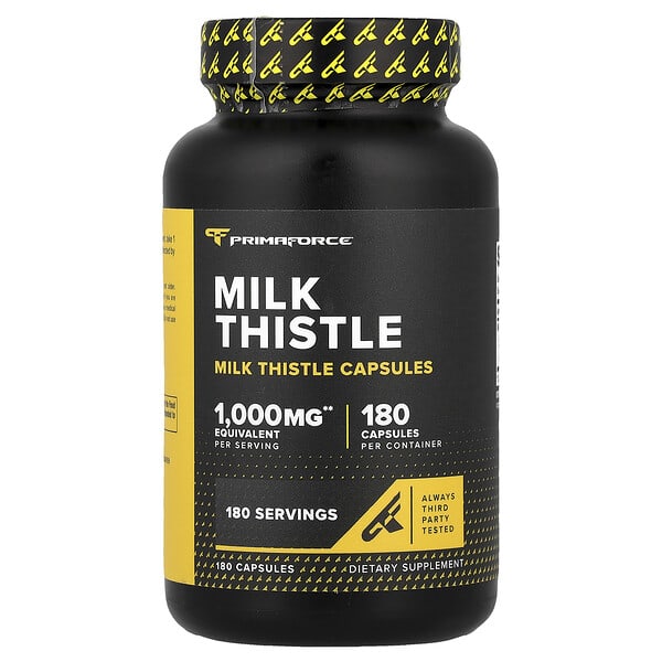 Primaforce, Milk Thistle, 180 Capsules (250 mg per Capsule) — product photo 1