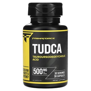 Primaforce, TUDCA（タウロウルソデオキシコール酸）、500mg、30粒