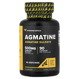 Primaforce, Sulfato de Agmatina, 500 mg, 90 Cápsulas