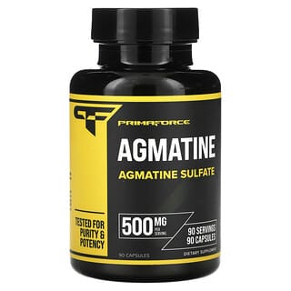 Primaforce, Sulfate d'agmatine, 500 mg, 90 capsules