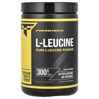 Primaforce, L-Leucin, Unflavored, L-Leucin, geschmacksneutral, 300 g (10,7 oz.)