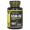 KSM-66, Extracto de raíz de ginseng indio, 600 mg, 60 cápsulas