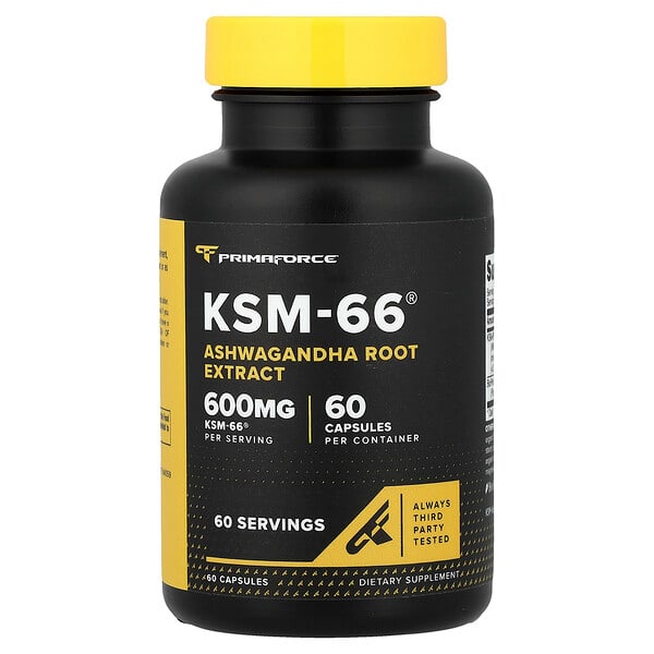 Primaforce, KSM-66®, Ashwagandha Root Extract, 60 Capsules