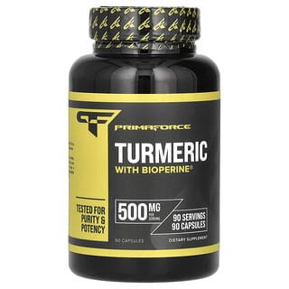 Primaforce, Turmeric With Bioperine, 500 mg, 90 Capsules