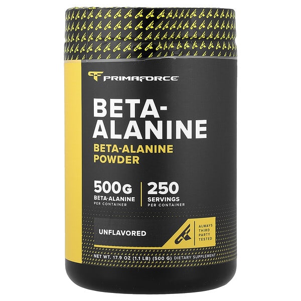 Primaforce, Beta-Alanine Powder, Unflavored, 17.9 oz (500 g)