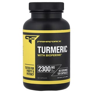 Primaforce, Cúrcuma con BioPerine®, Cúrcuma con BioPerine®, 120 cápsulas