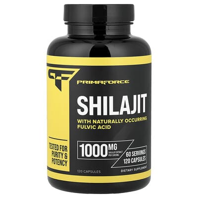 Primaforce, Shilajit, 120 Capsules (500 mg per Capsule)