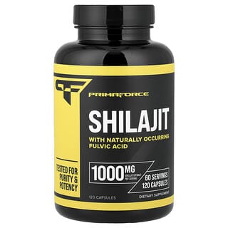 Primaforce, Shilajit, 120 Kapsül (Kapsül başına 500 mg)