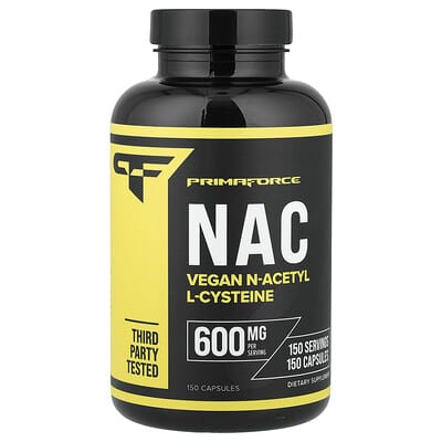 Primaforce, N-Acetyl Cysteine ​​(NAC), 600 mg, 150 Capsules