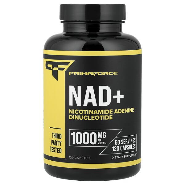 NAD+, 120 Capsules (500 mg per Capsule)