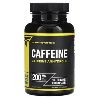 Primaforce, Caféine, 200 mg, 180 capsules
