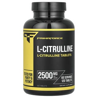 Primaforce, L-citrulina, 2500 mg, 120 comprimidos (1250 mg por comprimido)