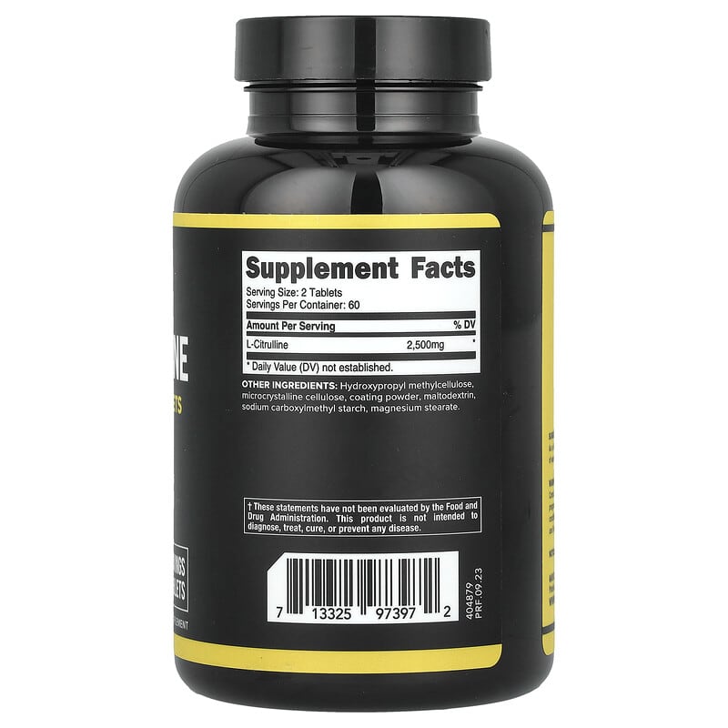 L-シトルリン、タブレット120粒（1粒あたり1,250mg）