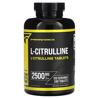 Primaforce, L-Citrulina, 2.500 mg, 240 Comprimidos (1.250 mg por Comprimido)