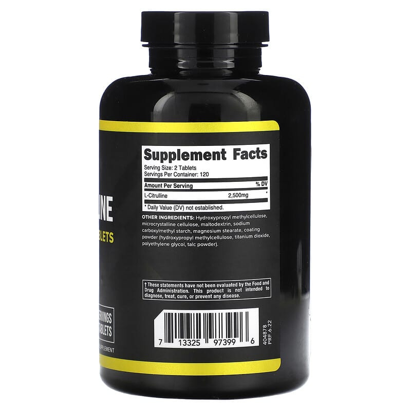 L-Citrulline, 2,500 mg, 240 Tablets (1,250 mg per Tablet)