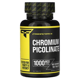 Primaforce, Pikolinian chromu, 1000 µg, 180 tabletek